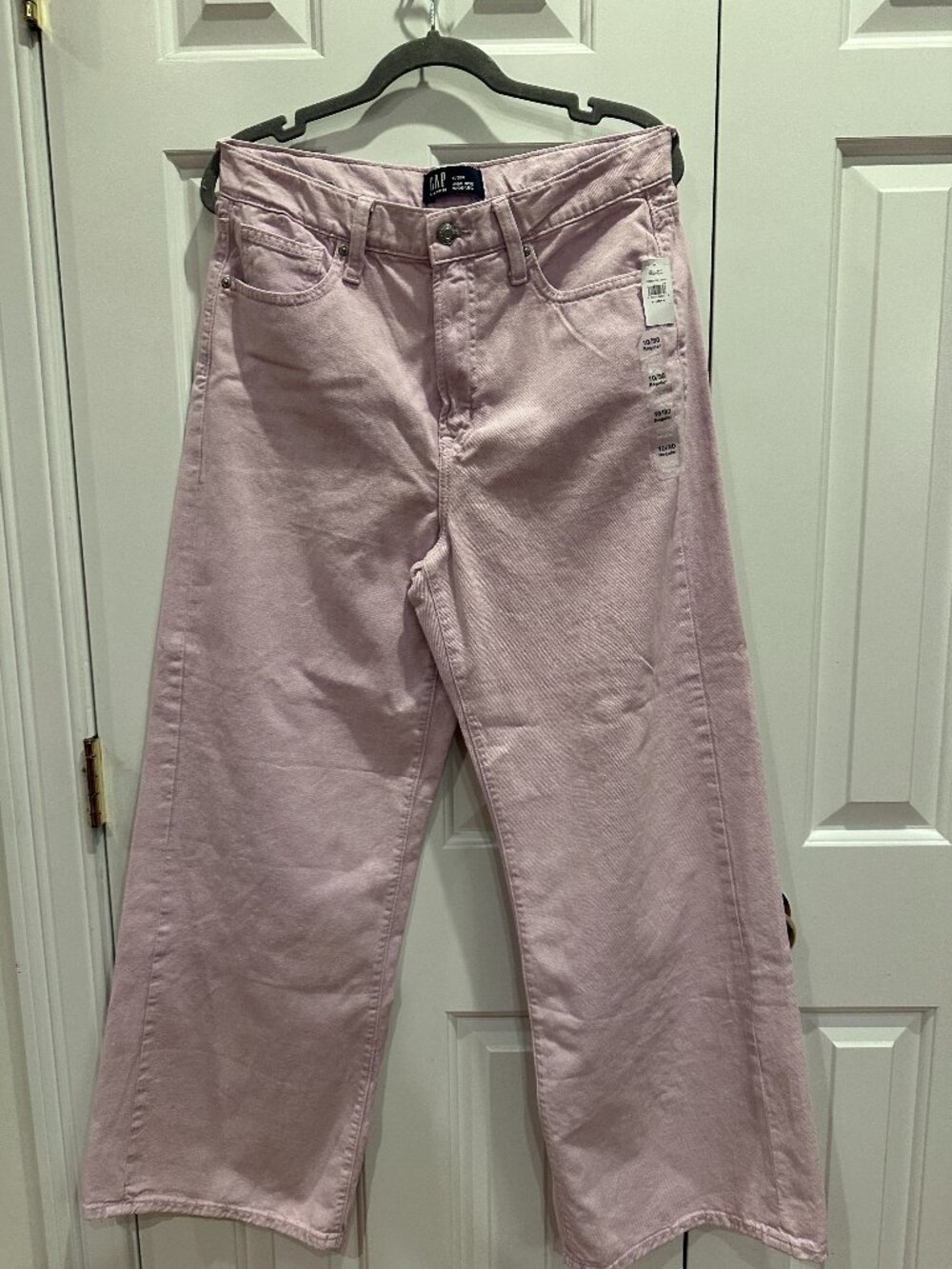 Gap High Rise Wide-Leg Pink Denim Jeans Size 10/30 Regular